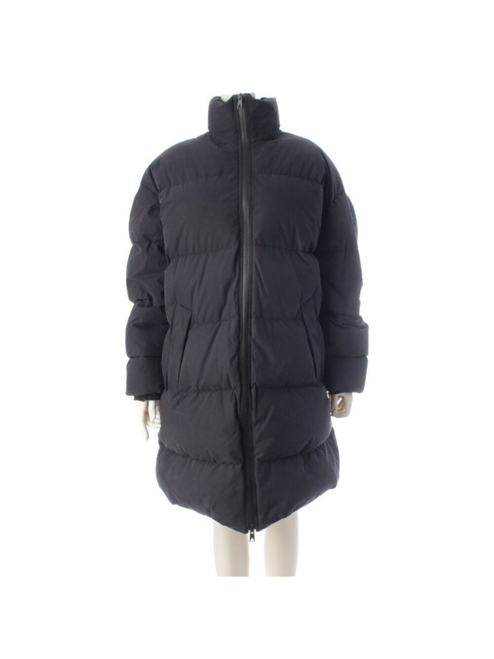 Bottega Veneta Cotton Feather Hood Down Coat Black XS